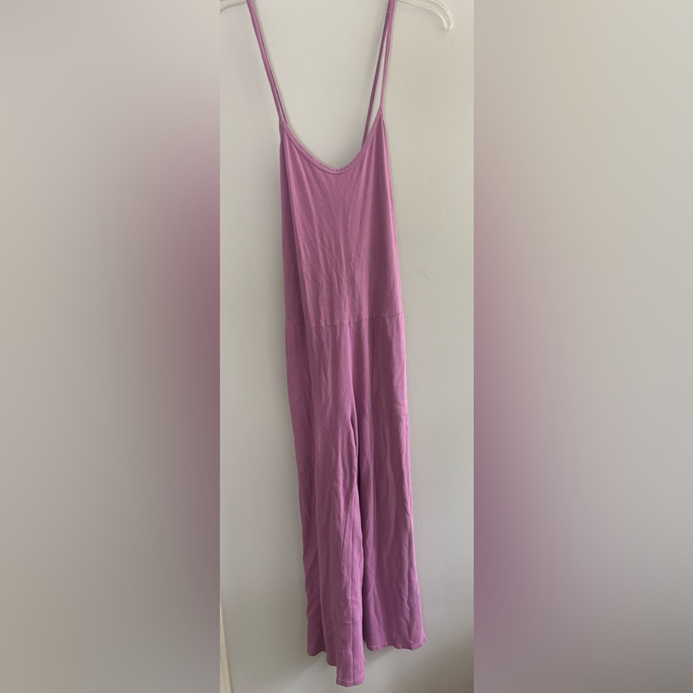 Beyond Yoga Breezy strappy loose jumpsuit in lilac purple